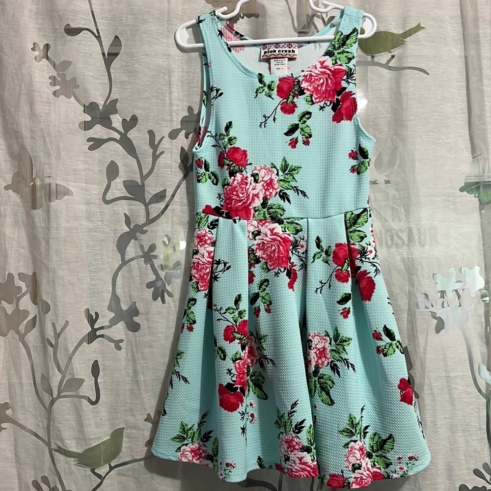 Pink crush floral dress